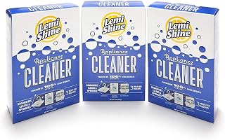 Lemi Shine Natural Lemon Multi-Purpose Appliance Cleaner (3 ct 7.5 oz Pouches per Box) 3 Pack Bundle (9 Pouches Total)