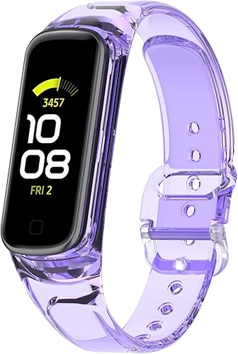 Miniatura 7 de TenCloud Paquete de 5 correas con funda compatible con Samsung Galaxy Fit 2, Smartwatch TPU, linda correa de repuesto para Samsung Galaxy Fit 2