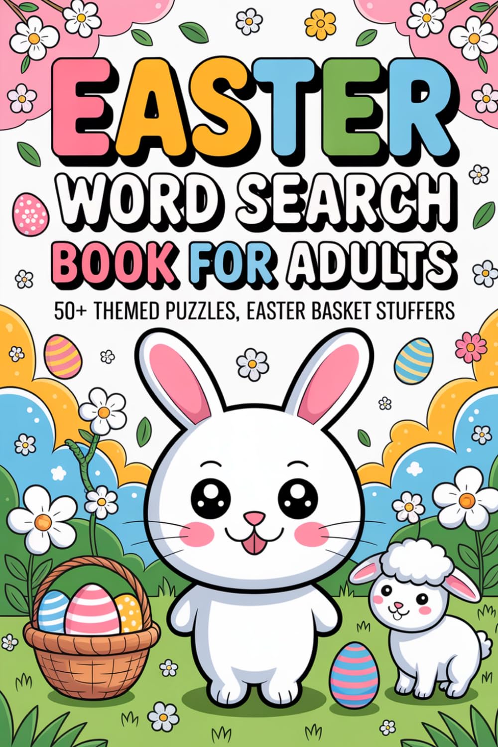 Easter Word Search Book for Adults: 50+ Themed Puzzles, Easter Basket Stuffers: Mind-Stretching Activity Companion for Grown-Ups