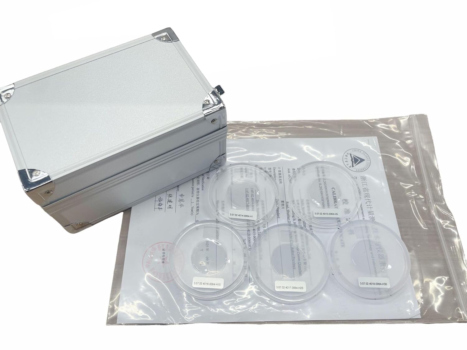 Hazemeter Calibration Plate Set with Five Haze Value 1 5 10 20 30 for All Kinds Haze Meter Check and Calibrate