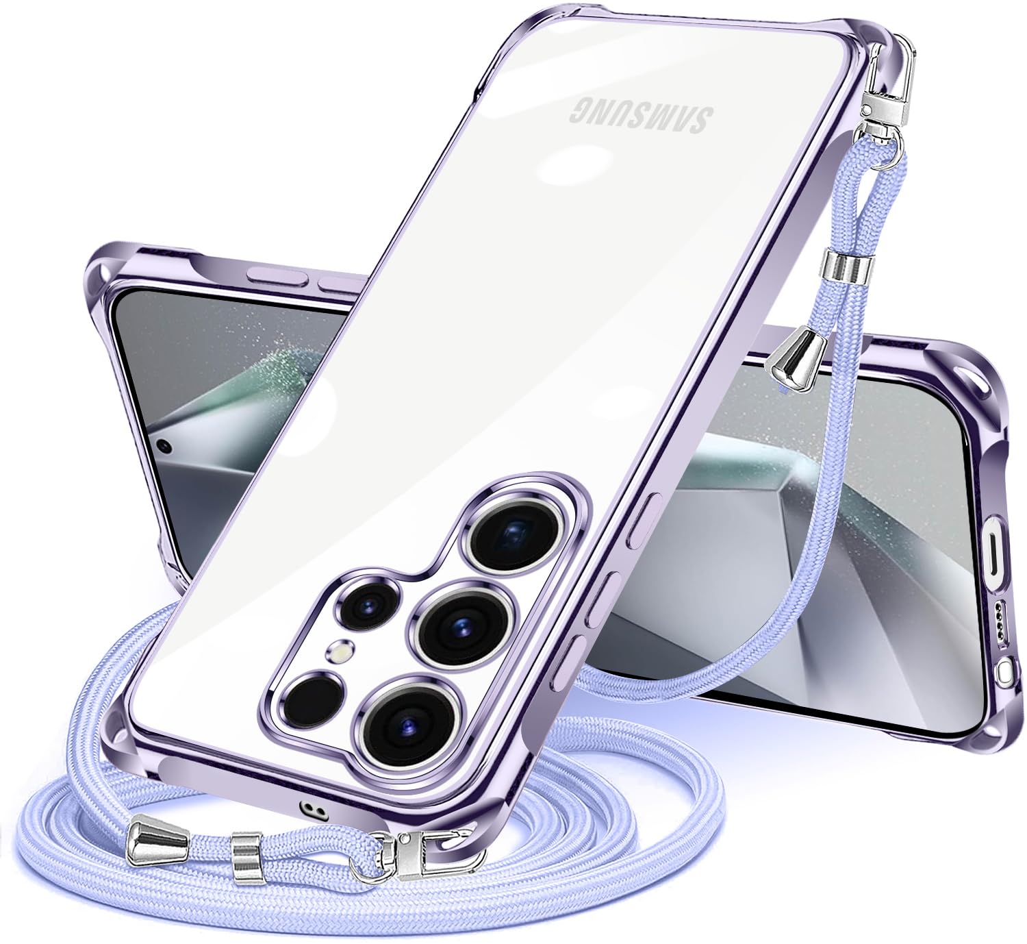 Amazon.co.jp: Galaxy S25 Ultra 用 ケース クリア ショルダー