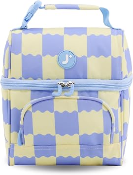 J World Corey Kids Lunch Bag. Insulated Lunch-Box for Boys Girls, Wiggle Blue