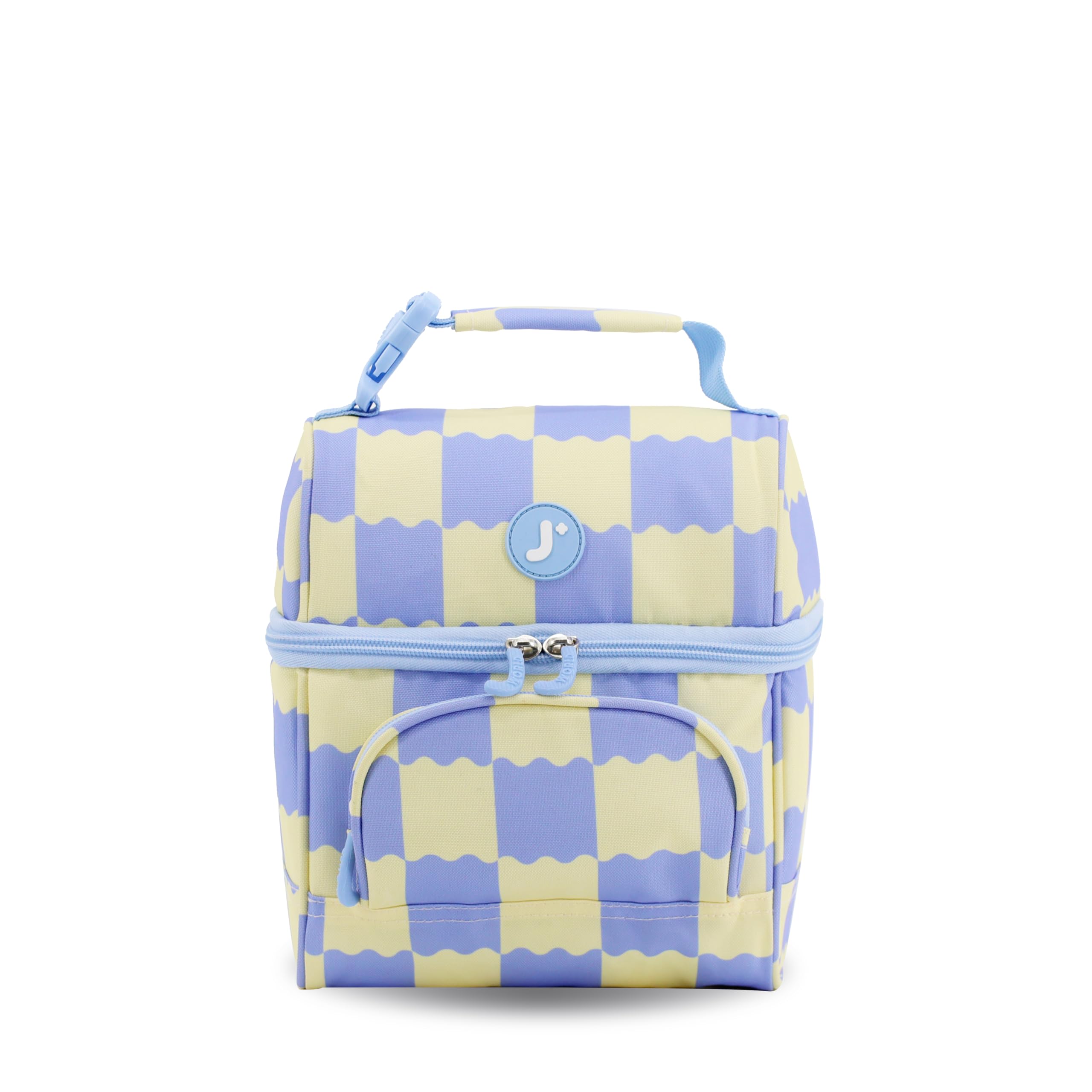 J World Corey Kids Lunch Bag. Insulated Lunch-Box for Boys Girls, Wiggle Blue