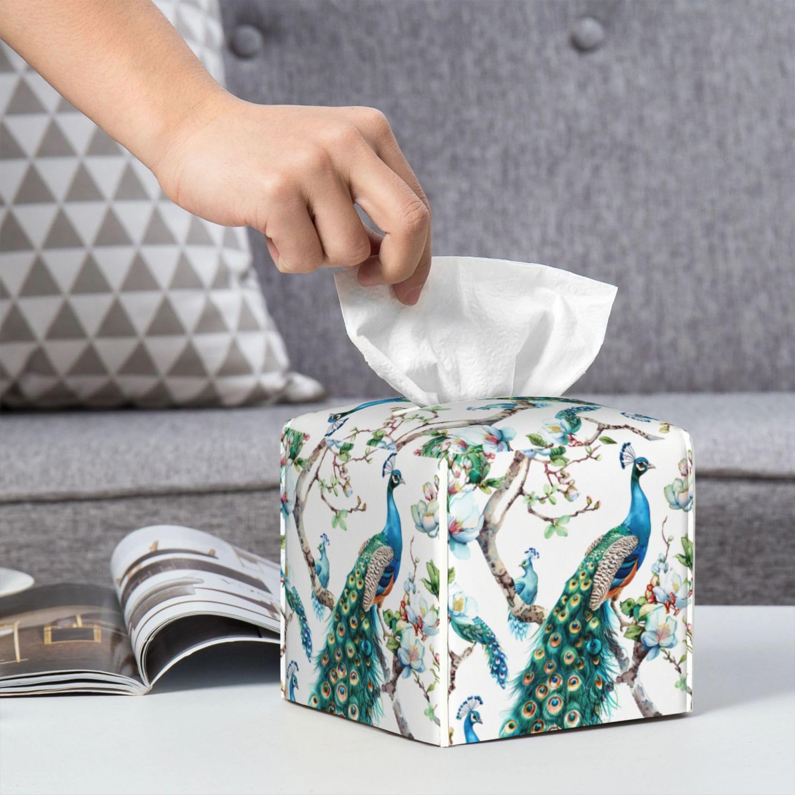 Porta Fazzoletti Rettangolare in Pelle Atena. Design Cura dei Dettagli