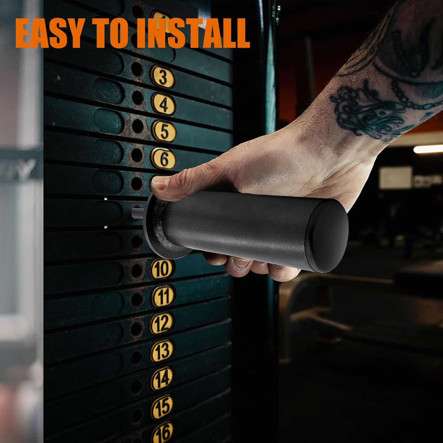 Weight Stack Extender Pins, Weight Stack Pins for Home Gym Cable Strength Exercise Machine, 2-Pack