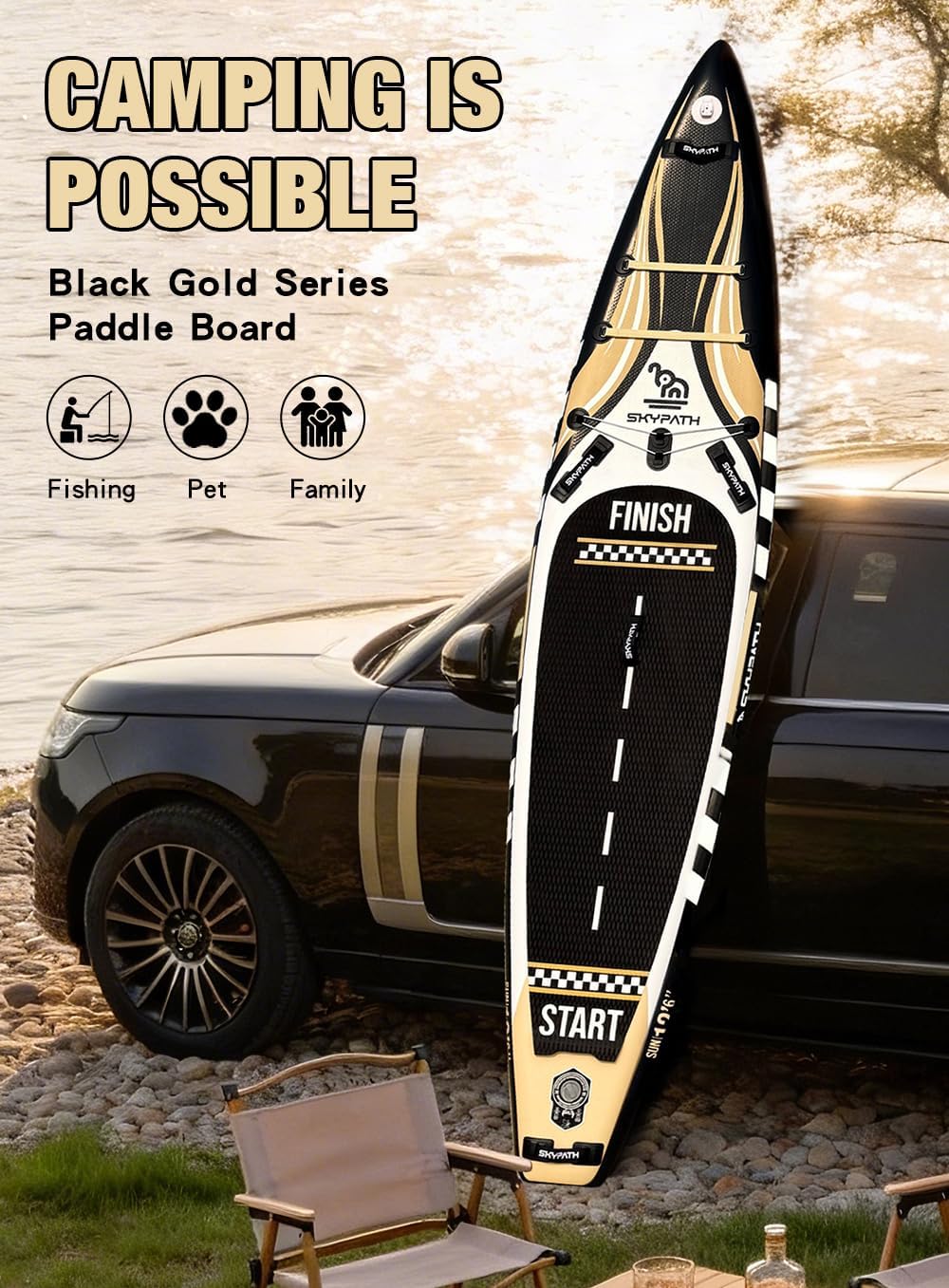 Inflatable Stand Up Paddle Board,12'6''*30'' Cruise SUP Board