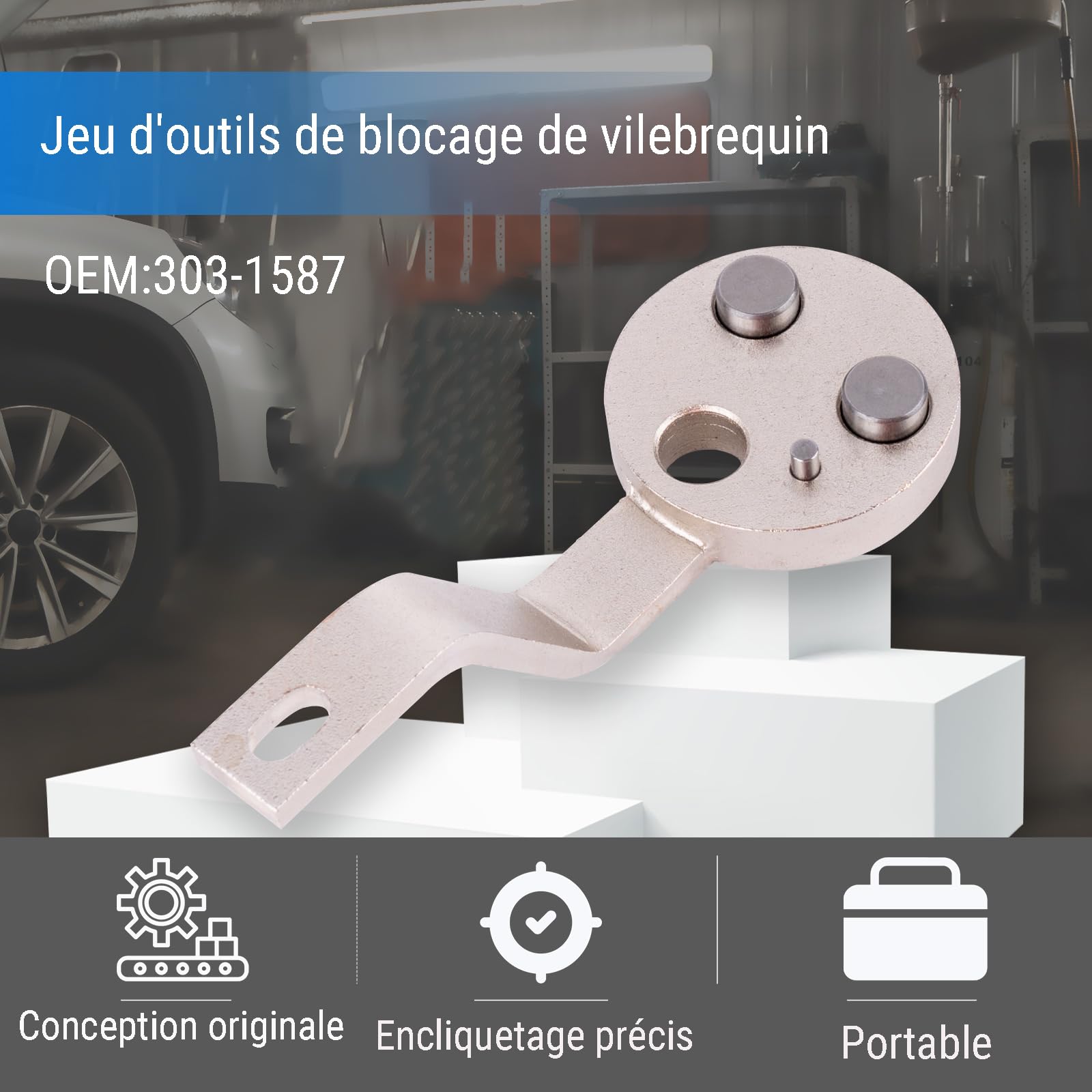 Kit Calage Courroie Distribution, Outil Blocage Arbre à Cames pour Moteur Diesel Compatible avec L'Alignement de ChaîNe Ford Transit 2.2 Tdci 2006-2014