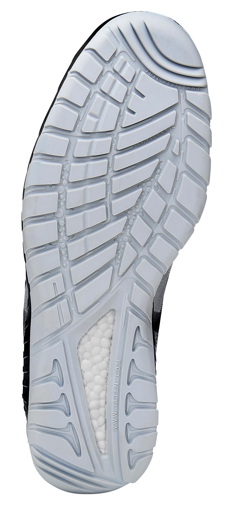 ELTEN LANDON Grey Low ESD S1, męskie buty ochronne, sportowe, super lekkie, szare, stalowy nosek