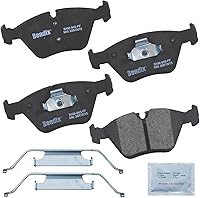 Vista 120 de Pastillas de Freno Delanteras Cerámicas Bendix Priority1 CFC430A para Modelos Selectos INFINITI G35, I30, Nissan 350Z, Altima, Juke, Maxima, Sentra