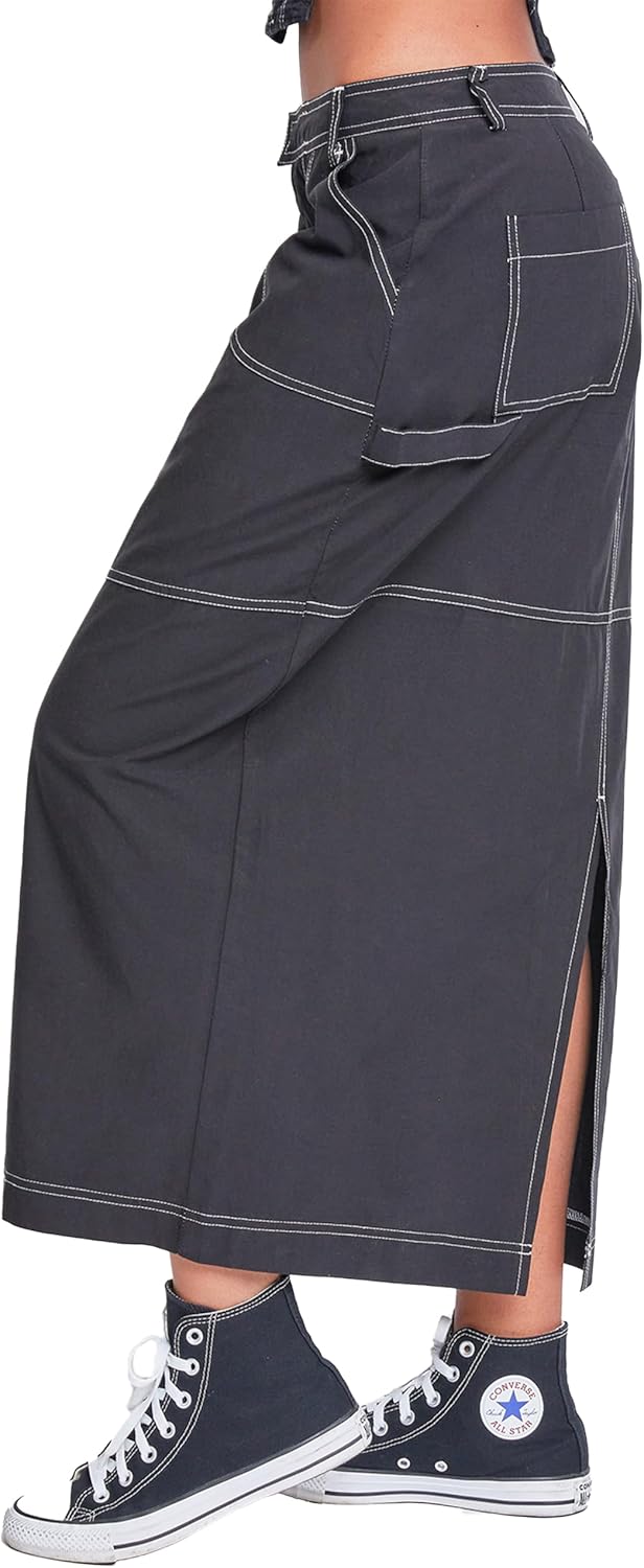 YMI Jeans Women's Cargo Maxi Skirt