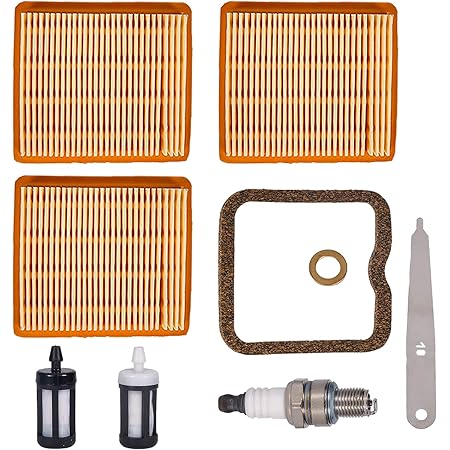 Mikatesi FS91 FS91R Air Filter Tune Up Kit Replace for Stihl FS91 FS91R KM91R FS89 FS131 FS311 FC96 String Trimmer Brushcutter Replace OEM 4180-141-0300 with 4180 007 1005 Valve Clearance Setting Kit