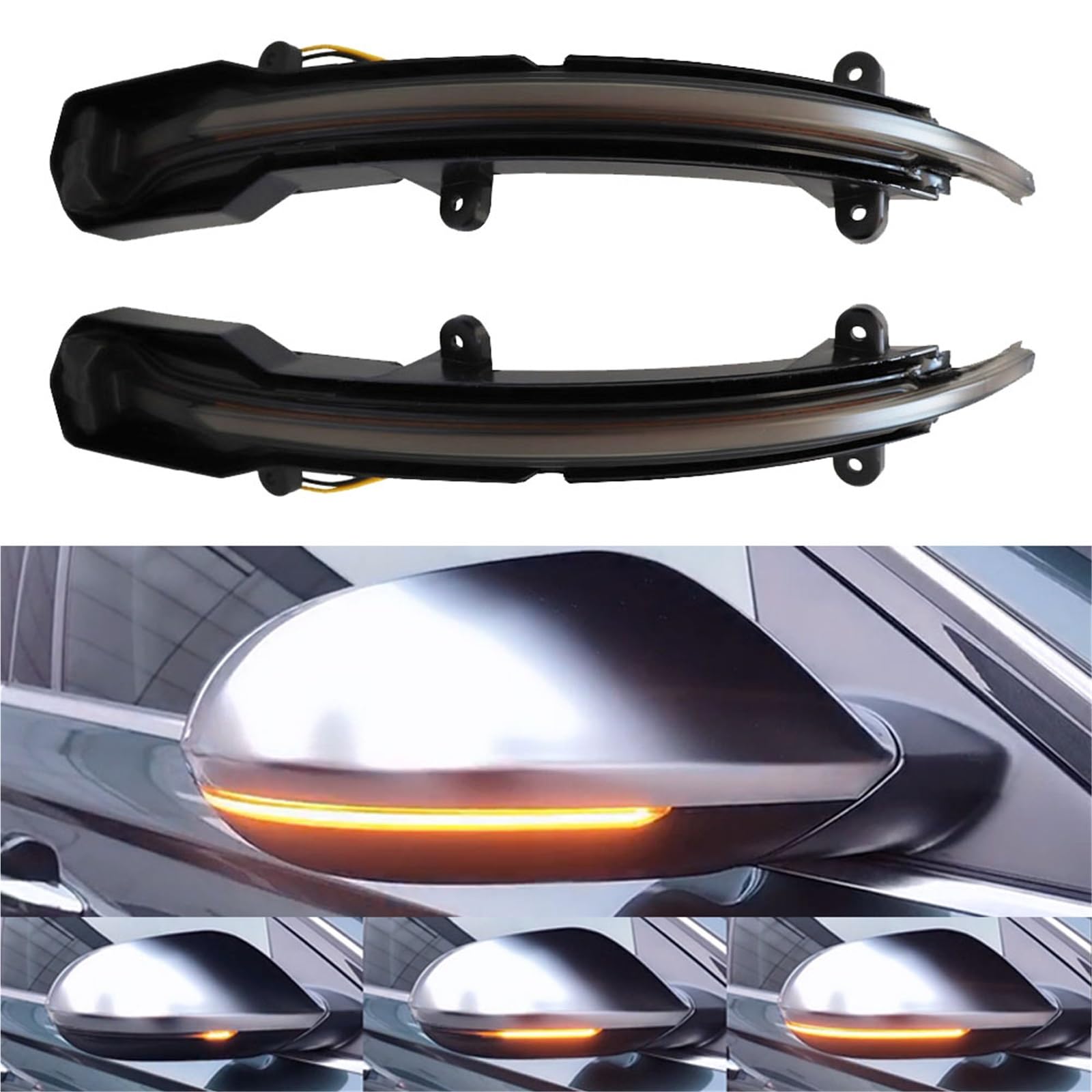 LED Intermitentes Laterales Luz Indicadora De Espejo Retrovisor LED con Señal Giro Dinámica para Q5 Q7 2009 2010 2011 2012 2013 2014 2015 2016 LED Señal Giro