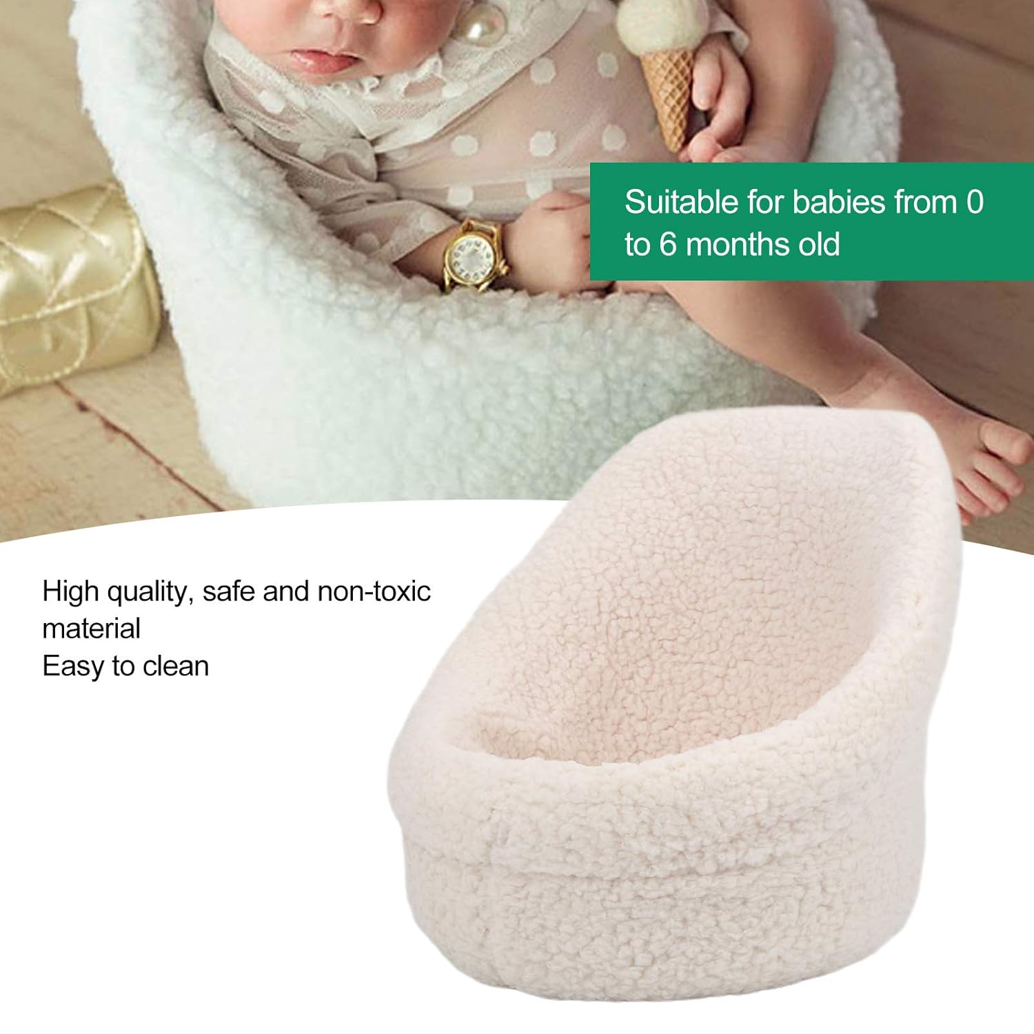 Newborn Photography Props Mini Photo Shooting Positioner Cushion, Infant Sofa Christmas Photo Props for Boy or Girl : Baby