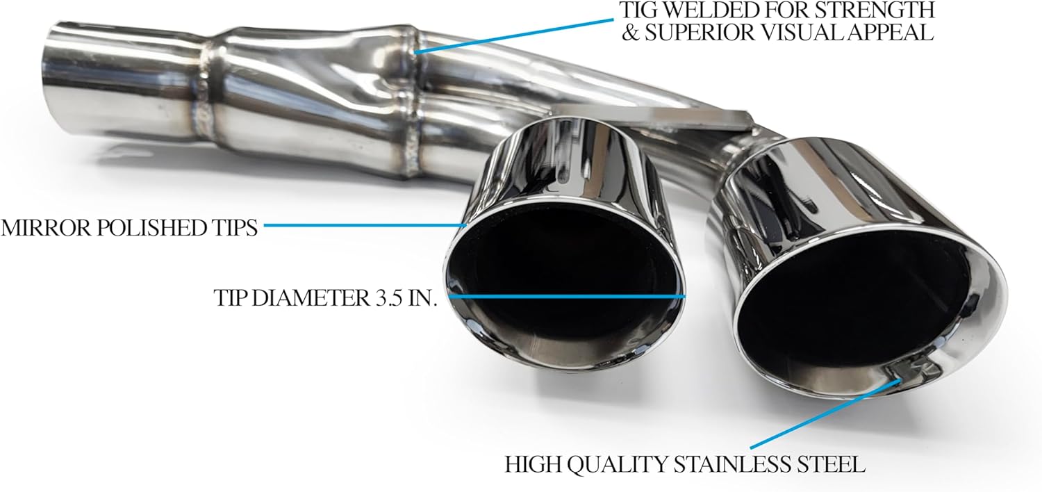 NXT Step Performance Axle Back Exhaust System Compatible with 1997-2004 C5 Corvette EX1002