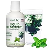 Land Art - Liquid Chlorophyll Mint – Cold-Extracted from Wild Non-GMO Alfalfa – Natural Clorofila Liquida – Antioxidant - Detox Supplement – Boost Energy – Alkalizing & Body Odor Neutralizer – 16 floz