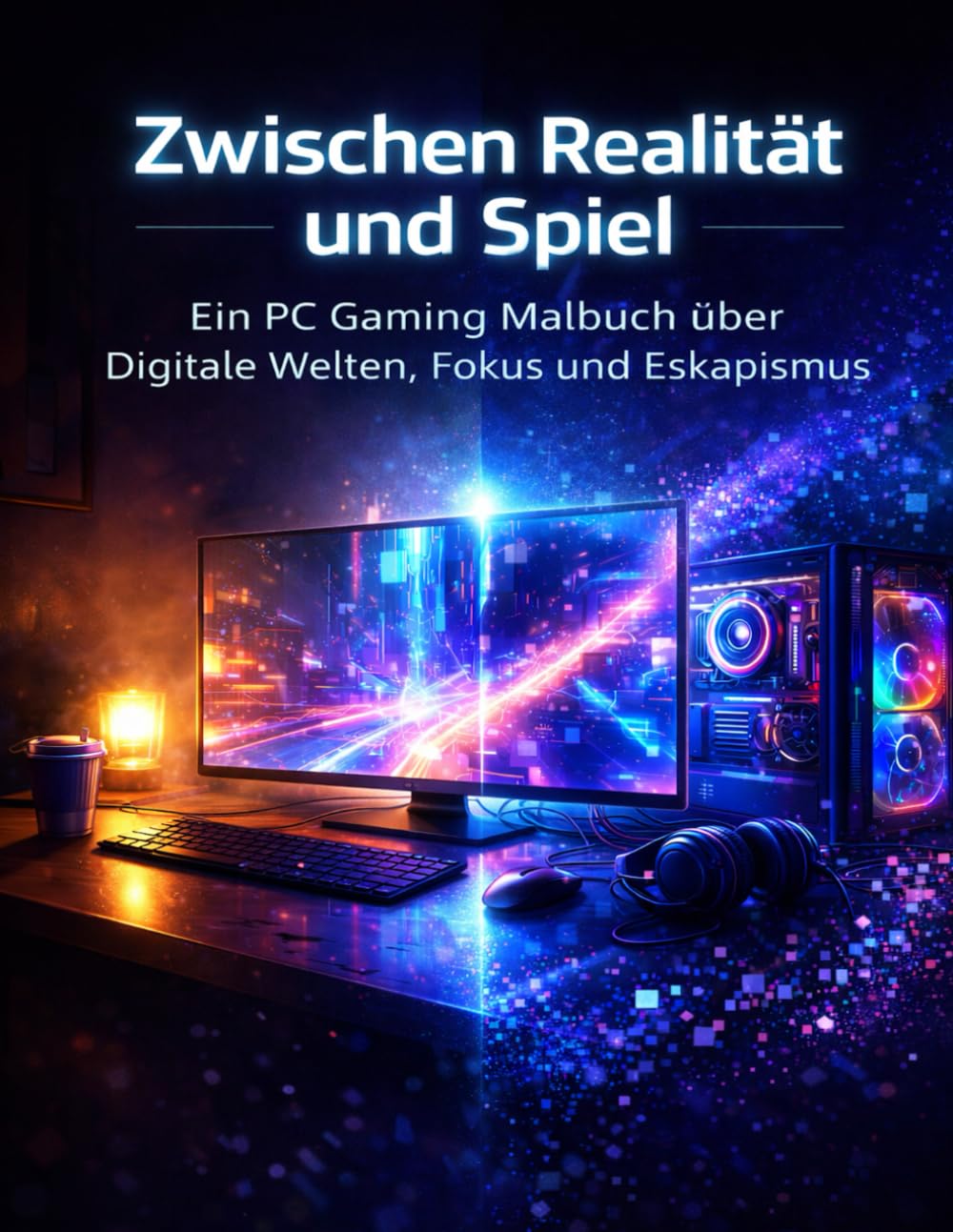 Zwischen Realität und Spiel: Ein PC Gaming Malbuch über Digitale Welten, Fokus und Eskapismus