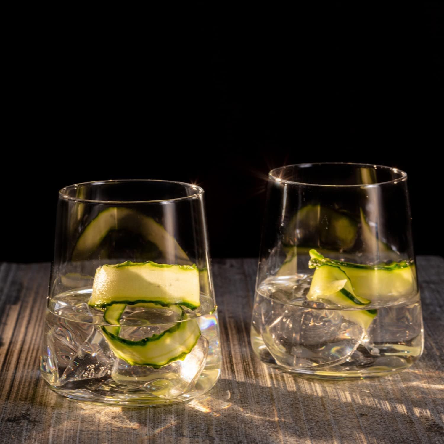 Krosno Set Mix de vasos | 6 altos para agua/zumo 550 ml + 6 tipo tumbler 430 ml | Cristal sin plomo | Perfecto para hogar, restaurantes y fiestas | Apto para lavavajillas