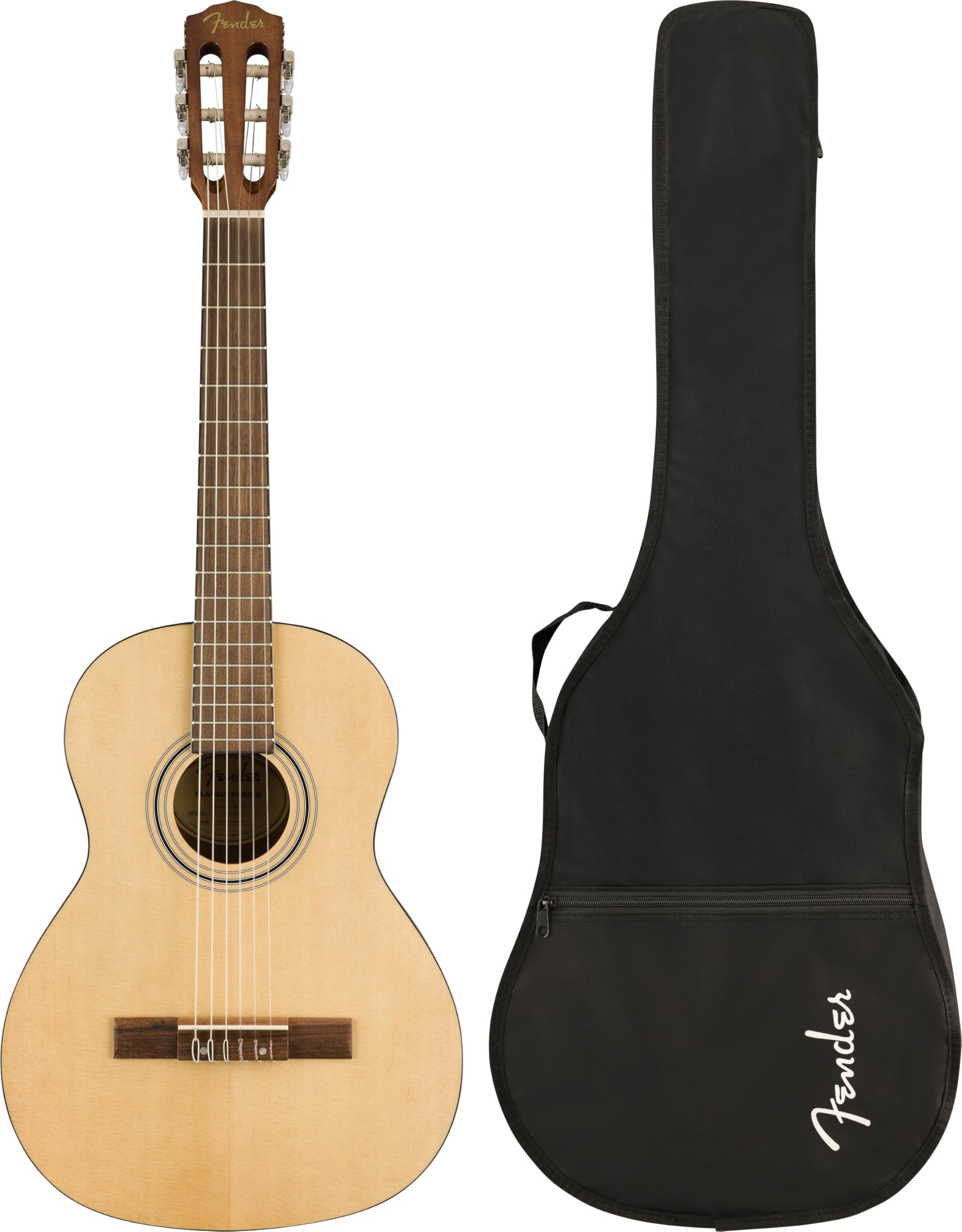 Fender CN-30 3/4 Größe Akustikgitarre, Nylonsaiten, Natursaiten – ideal für Anfänger