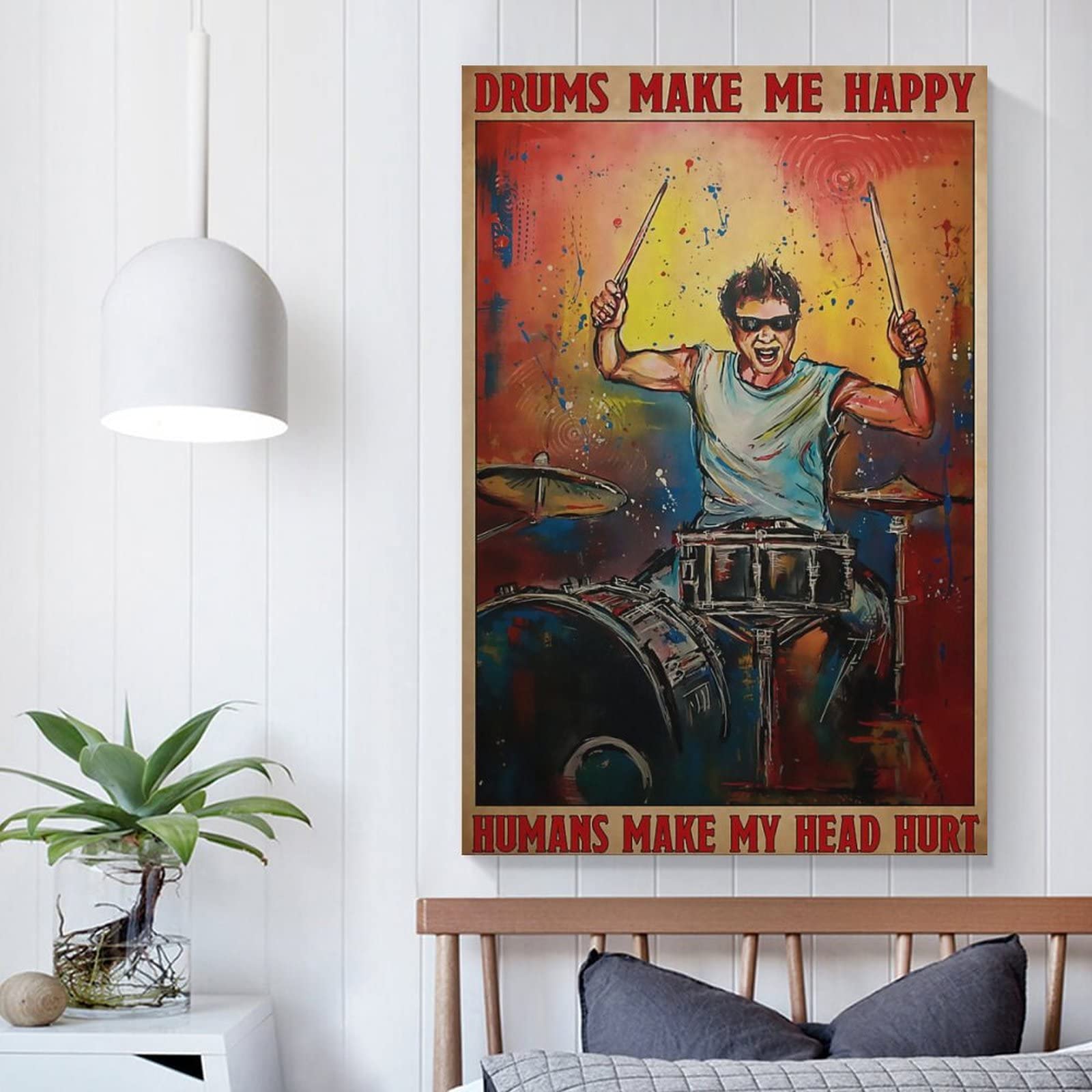 Poster Vintage Tally Hall - Impression Sur Toile 20x30 Cm - Décoration Murale Salon Ou Chambre Sans Cadre