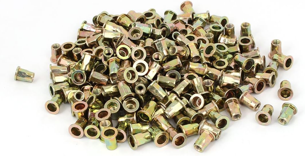 M6 x 15mm Zinc Plated Half Hex Body Blind Rivet Nut 500PCS (f82243dbd9588b78587e9dcd906cdbe9)