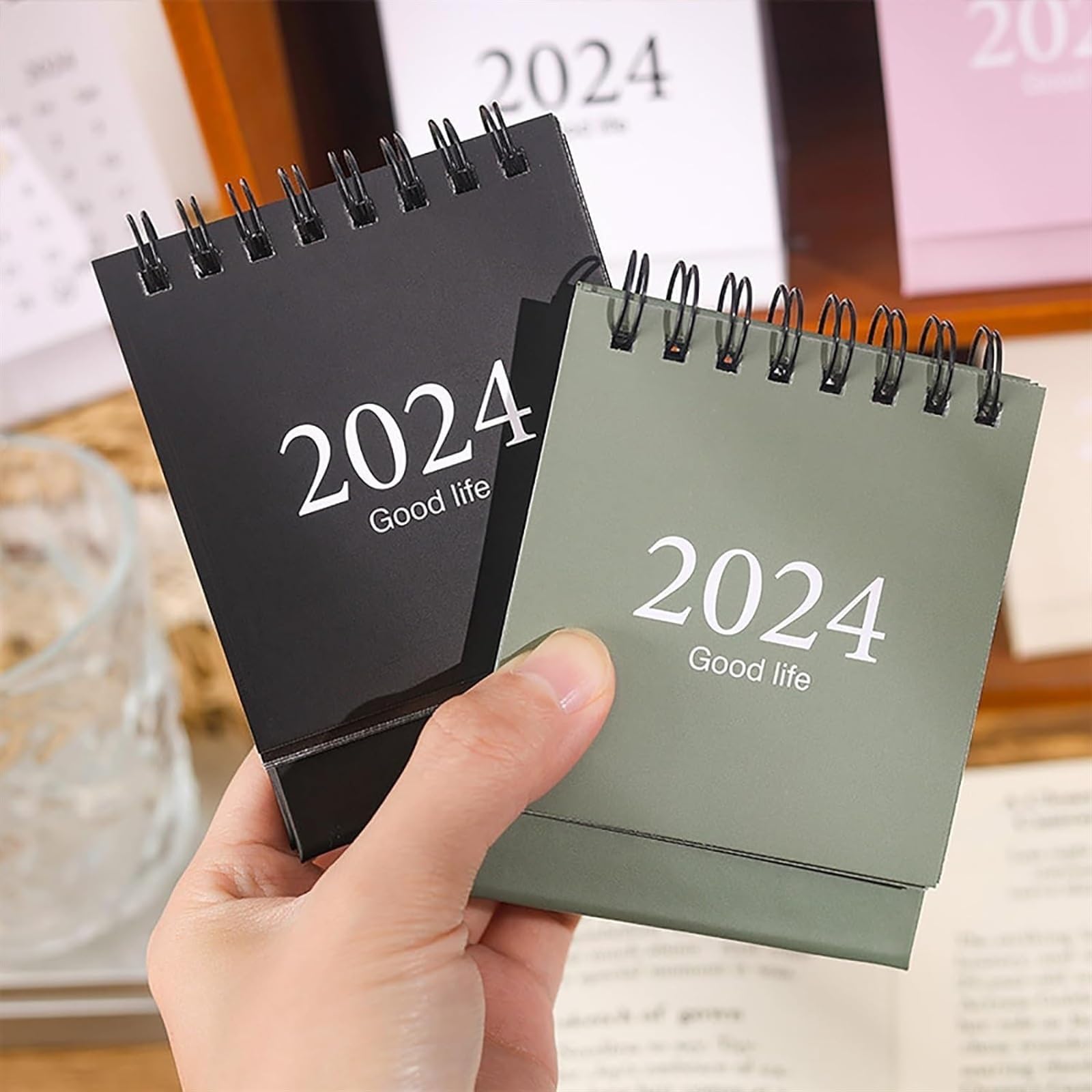 Familienplaner Kalender 2024 Lustiger Kalender Für 2024, Monatsplaner 2024, Tischkalender 2024, Desktop-Ornamentkalender Kalender 2024 (Color : B, Size : 3pc)