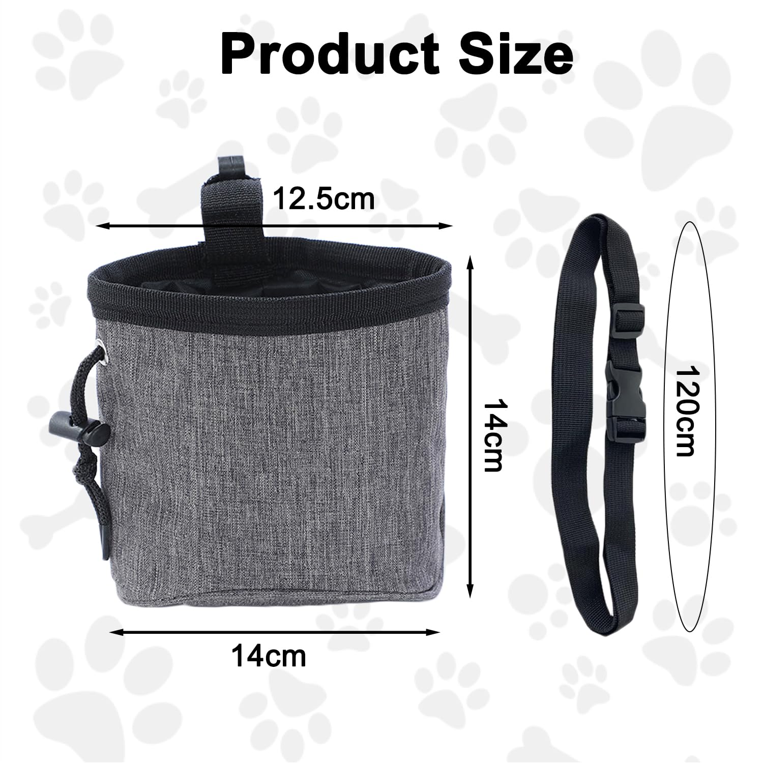 JOOTUEPO Dog Treat Bag, Hands-Free Walking Dog Treat Pouch - Image 2