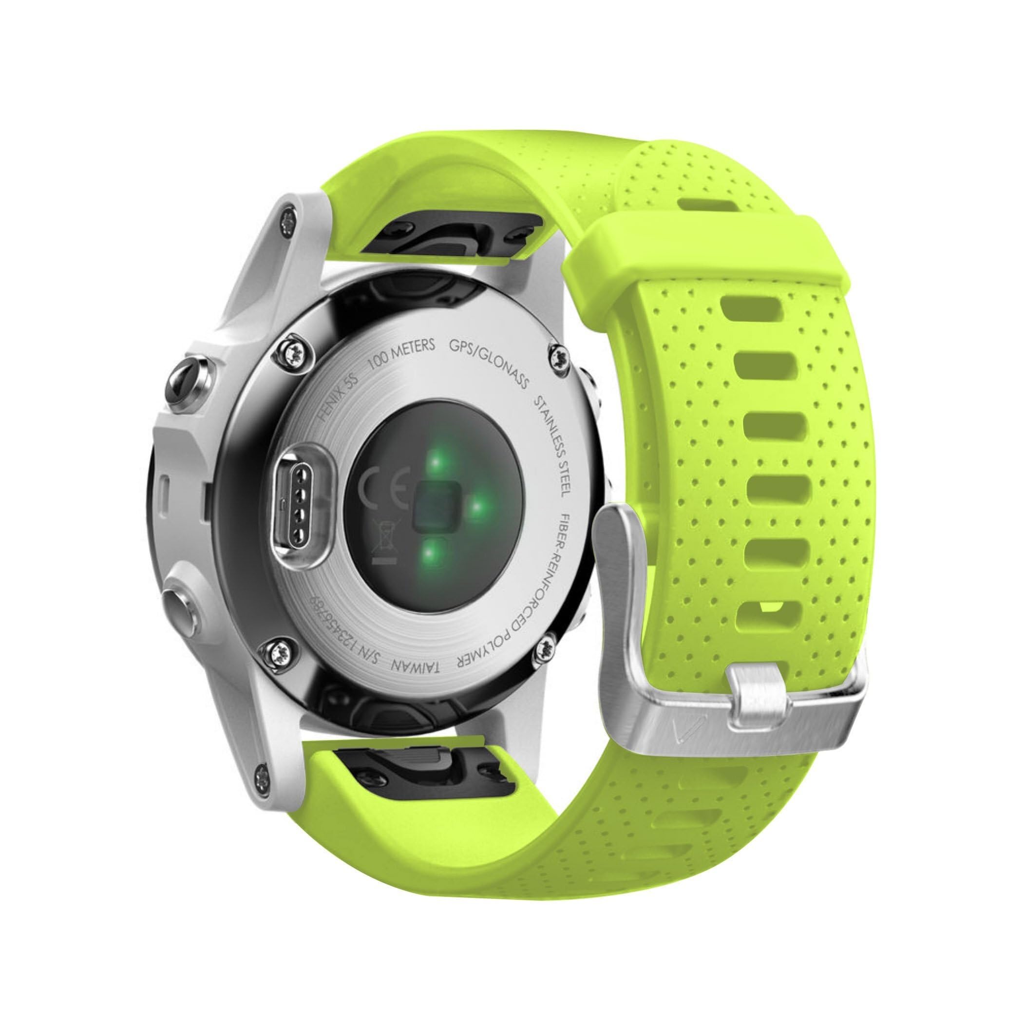 Correa de silicona suave compatible con Fenix 5S Plus y Fenix 6S Pro 7