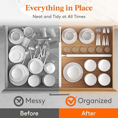 Miniatura 9 de Lifewit Contenedor de arroz de 25.4 libras, dispensador de arroz con barril visible, contenedor de almacenamiento de arroz, paquete de 5 divisores