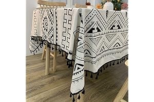 Triangle Dining Tablecloth: Bohemian Elegance for Your Décor