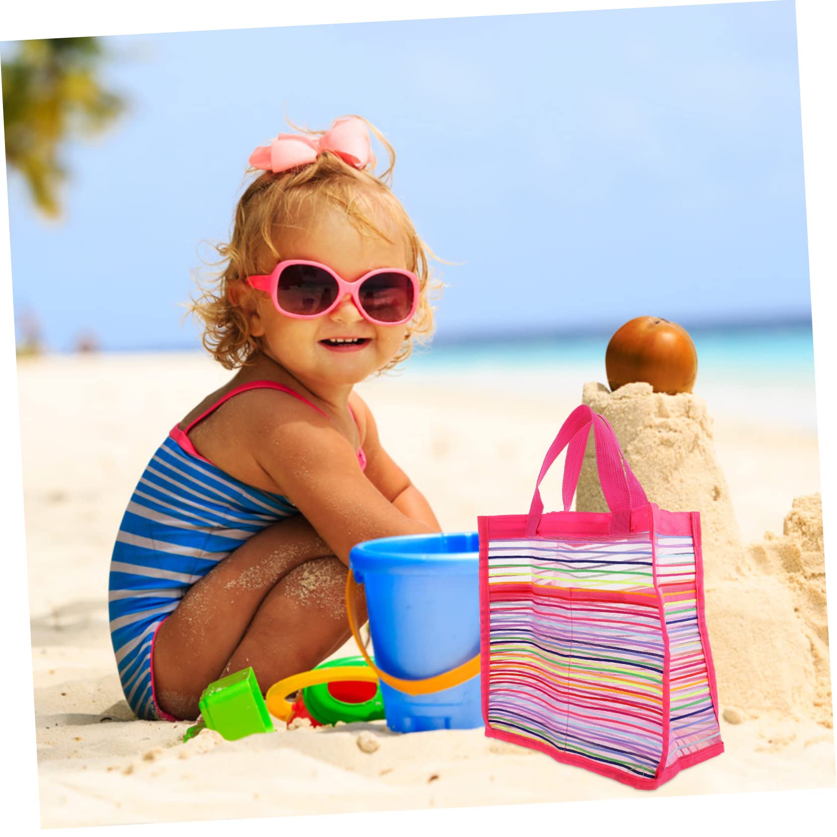 Alasum 4piezas Bolsa De Playa Portátil y Multifuncional Adultos Gran Capacidad Para Natación y Almacenamiento Baño Diseño De Transpirable