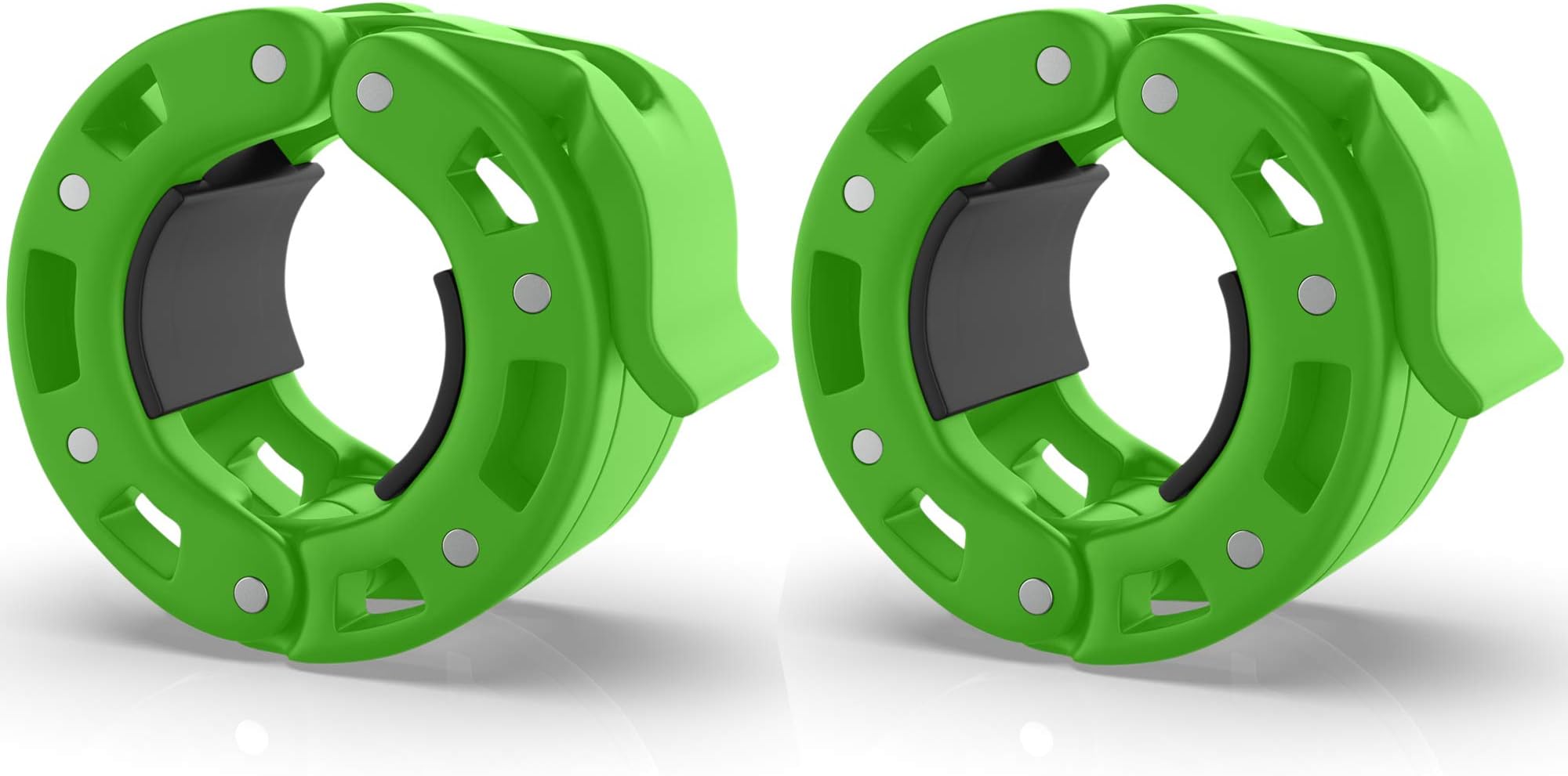 Iron Bull StrengthBarbell Collars (Pair) – Locking 2" Olympic Size Weight Clamps - Quick Release Collar Clips – Bar Clamps Great for Weight Lifting, Olympic Lifts and Training