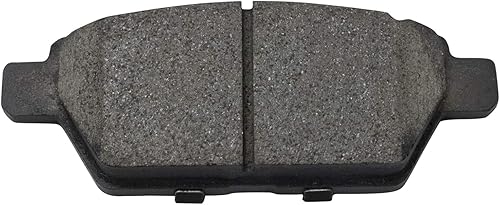 Miniatura 4 de TRQ Pastilla de freno de cerámica trasera y kit de rotor recubierto con fluidos compatibles con Fusion Milan Mazda6