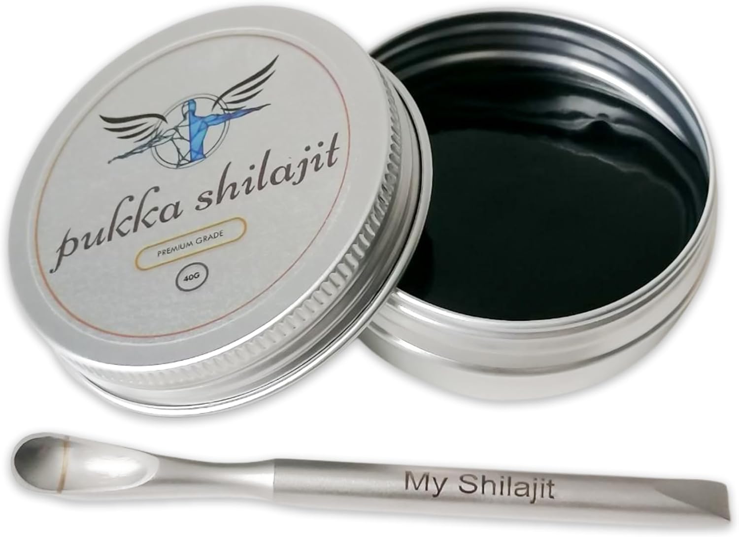 Premium Natural Hard Pukka Shilajit – 100% Pure Himalayan Organic Resin with High Potency Fulvic Acid & Trace Minerals for Energy & Vitality for Men and Women – (40g)