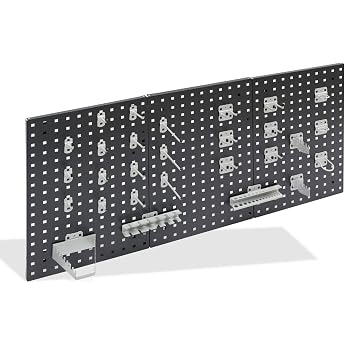 ADB Tool Wall Perforated Wall 1177 x 456 mm Anthracite Grey RAL 7016 with
