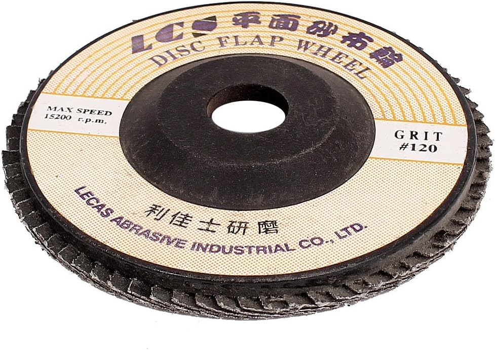 Aexit 100mm Dia Abrasive Wheels & Discs 16mm Hole Angle Grinder Flap Sanding Disc Grinding Wheel Flap Wheels 120 Grit
