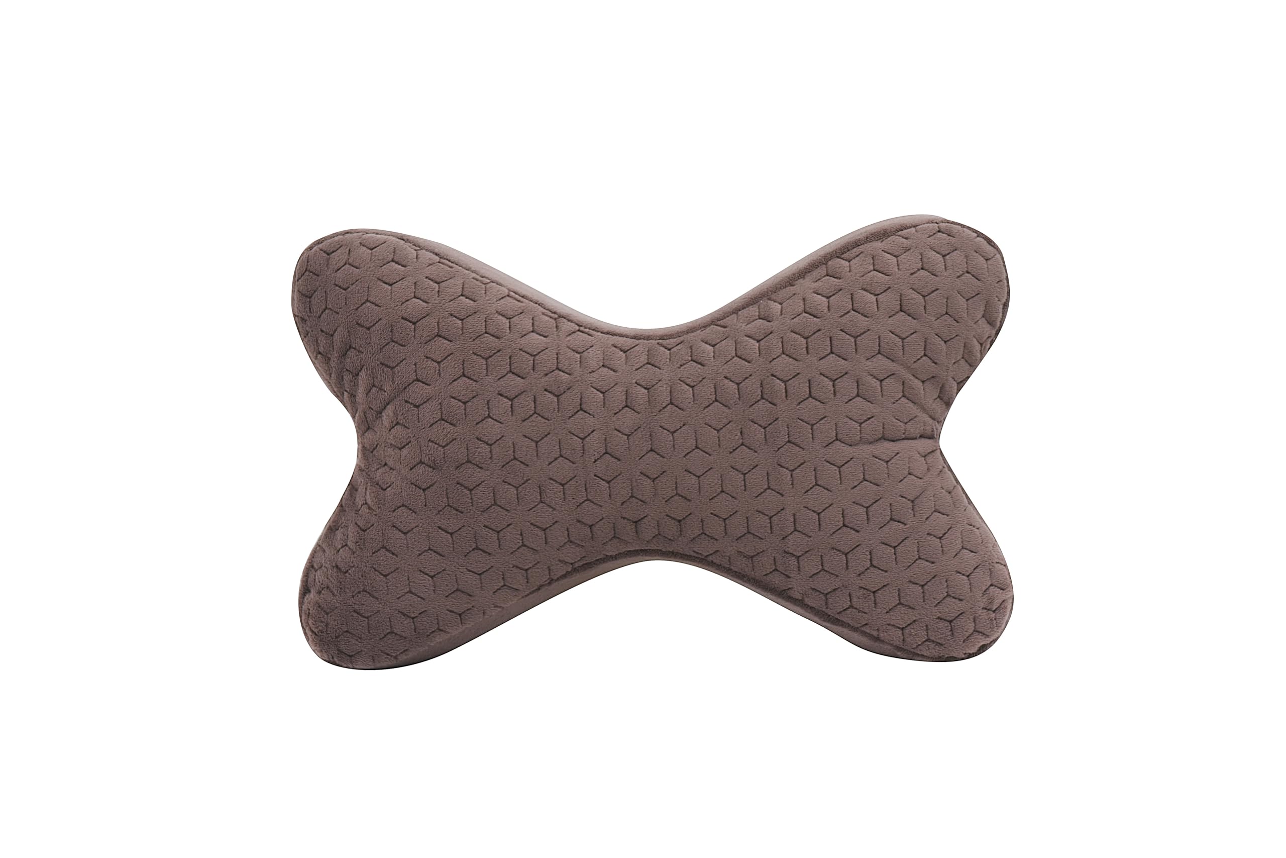 AutoFurnish Plush Car Neck Rest Pillow | Ultrasoft Memory Foam Pillow for Comfortable Car Rides | Superior Neck Support Cushion | Relieves Neck Pain & Improves Posture | Washable Velvet Cover | 1