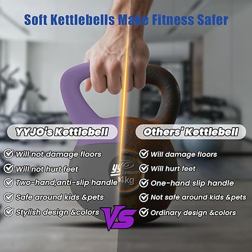 Miniatura 5 de Pesa rusa suave, juegos de pesas rusas rellenas de arena de hierro, pesos de 51015 libras, resistencia y seguridad para mujeres y hombres,