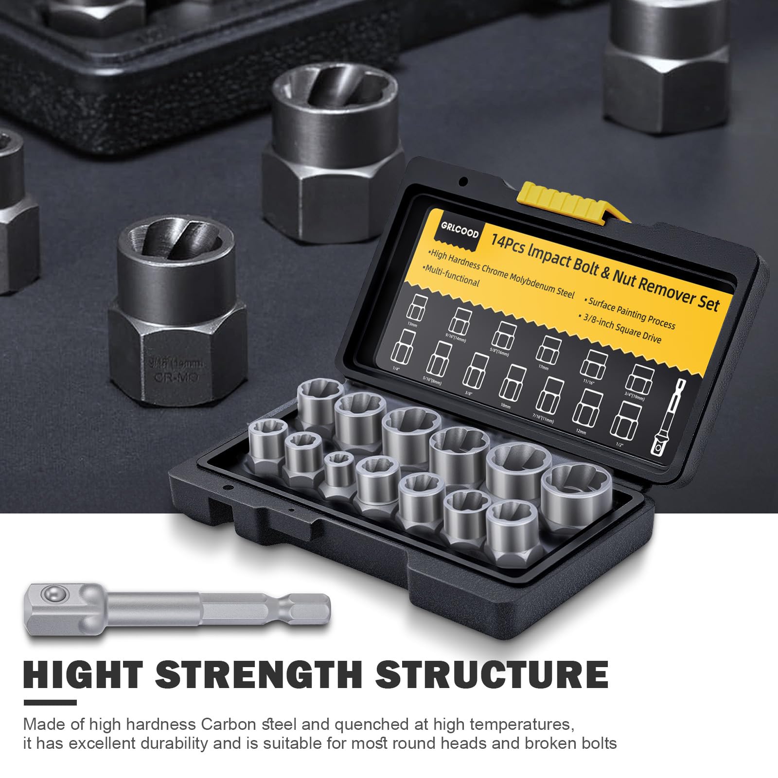 Bolt Extractor Kit - Remove Stripped Nuts & Bolts -2 Bolt Extractor Kit - Remove Stripped Nuts & Bolts -2