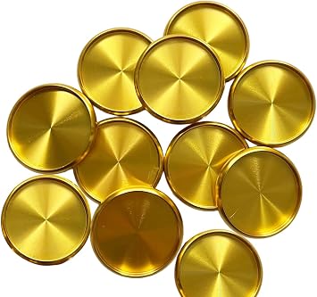 Premium Aluminum Discbound Planner Discs 11 Pack Smooth Page Turning Compatible with Happy Planner, TUL, ARC FeroniArt Gold, 1.25