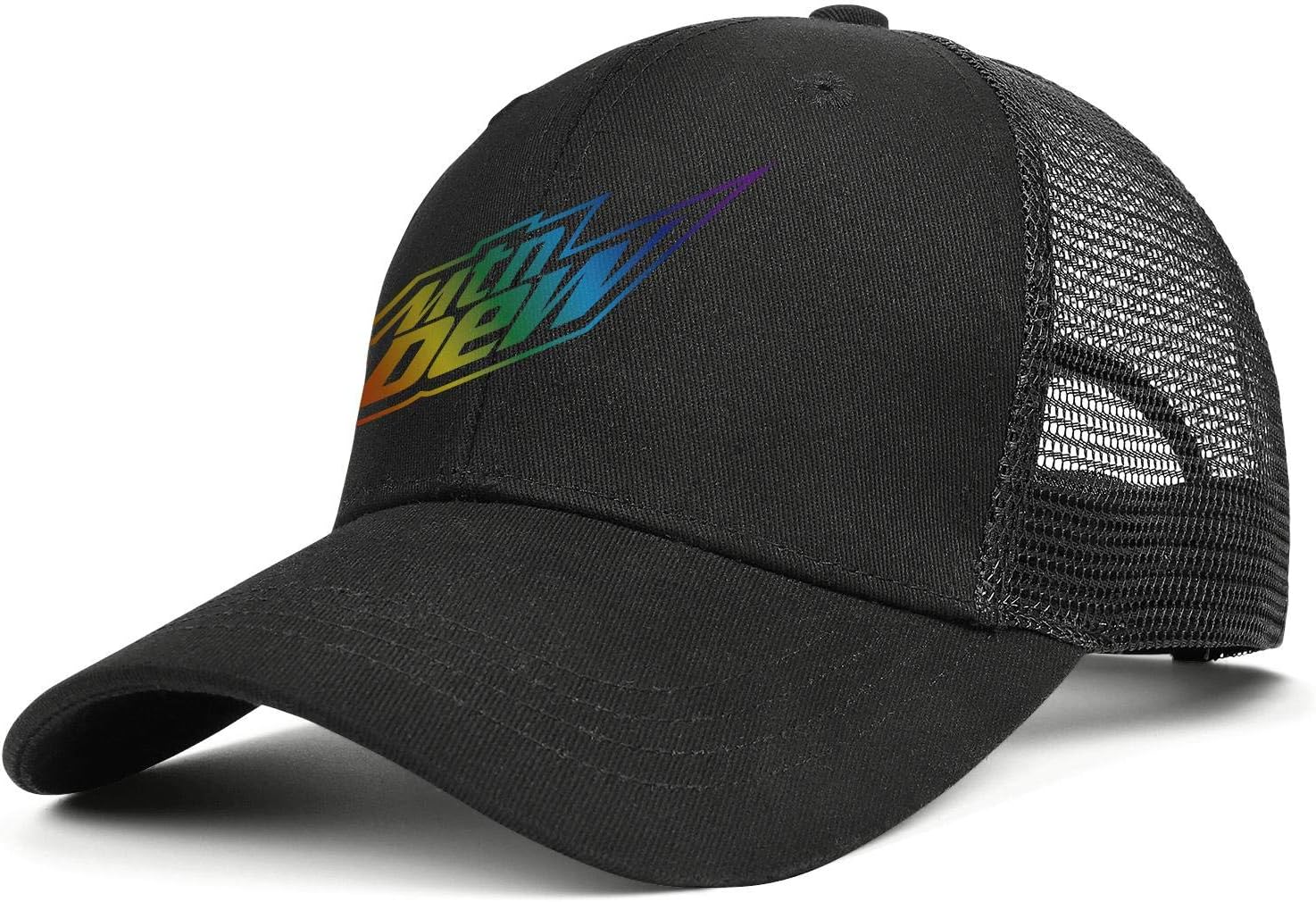 Men Women MTNMountainDewGayPrideRainbowLogo Hat Fashion