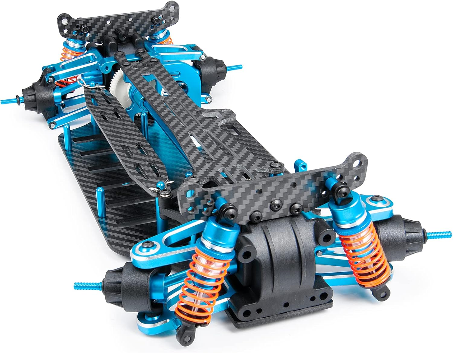 MOHERO Aluminium Alloy &Carbon Fiber Shaft Drive 1/10 RC Touring Car Chassis Frame Body Kit with 4 Wheels for TT01 TT01E : Toys & Games