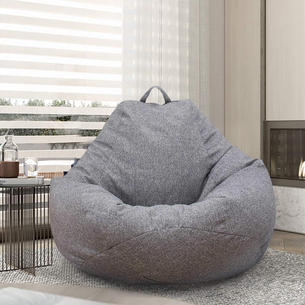 Bean Bag Chair Cover,Adults Large High Back Bean Bag Sofa Cover