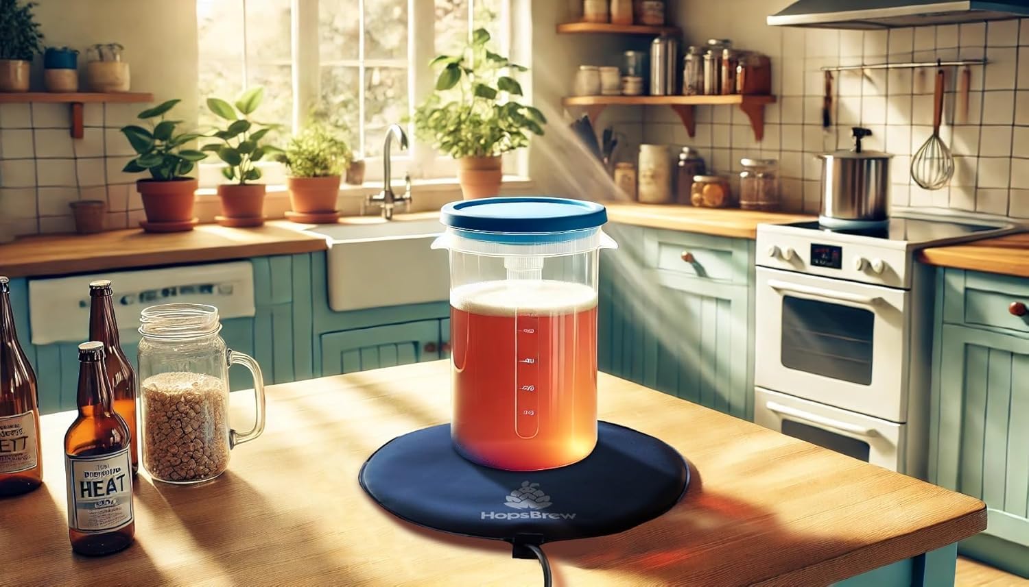 Image secondaire de Coussin Chauffant Hopsbrew pour Fermentation de Bière et Vin