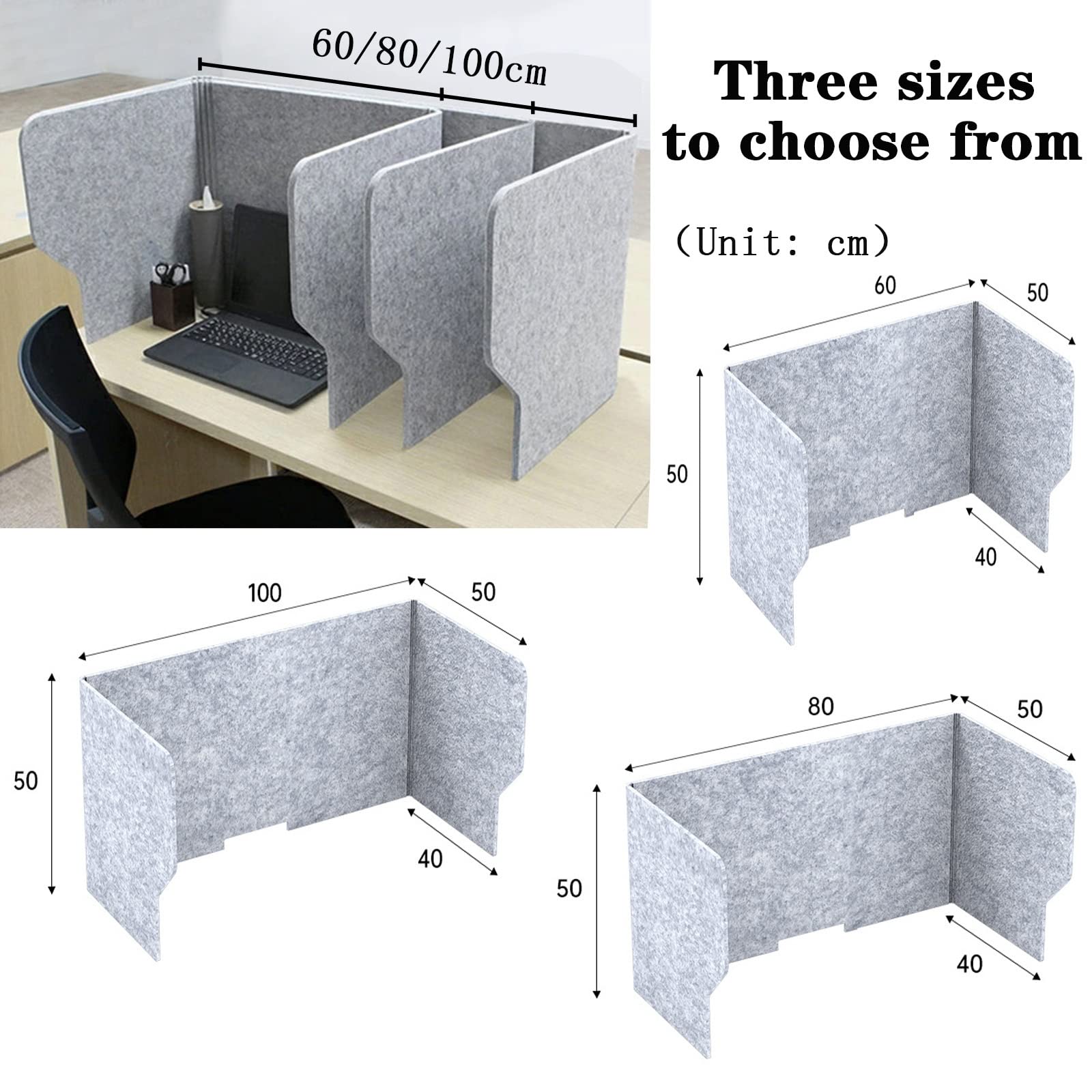 Scrivania per aula e laboratorio informatico Divisorio acustico portatile con divisorio da scrivania riduce il rumore e le distrazioni visive Design indipendente.