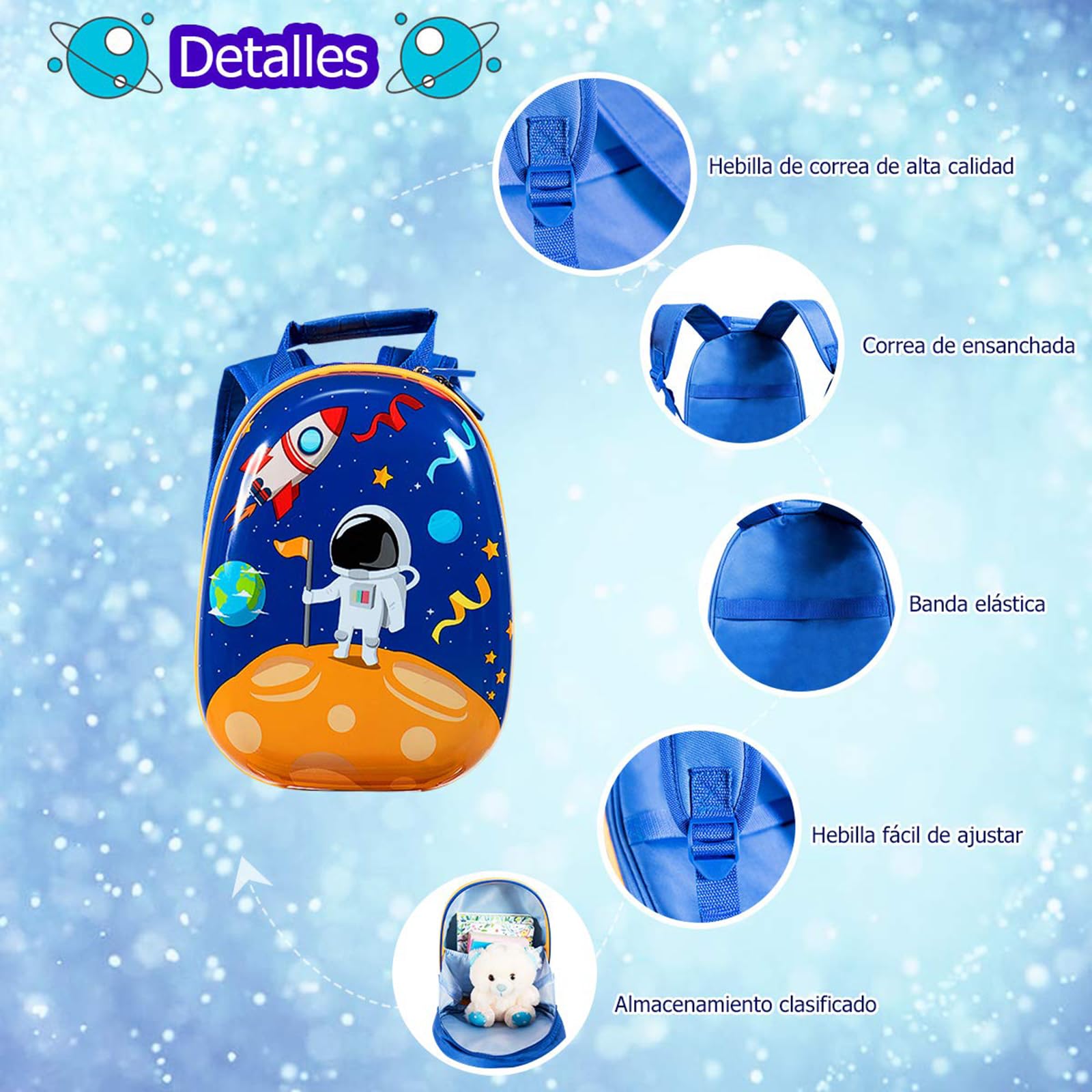 COSTWAY Maleta Infantil Niños, Equipaje de Viaje con Mochila, Equipaje Infantil con Ruedas Universales y Mango Ajustable, Juego de Mochila y Maleta Cabina Trolley