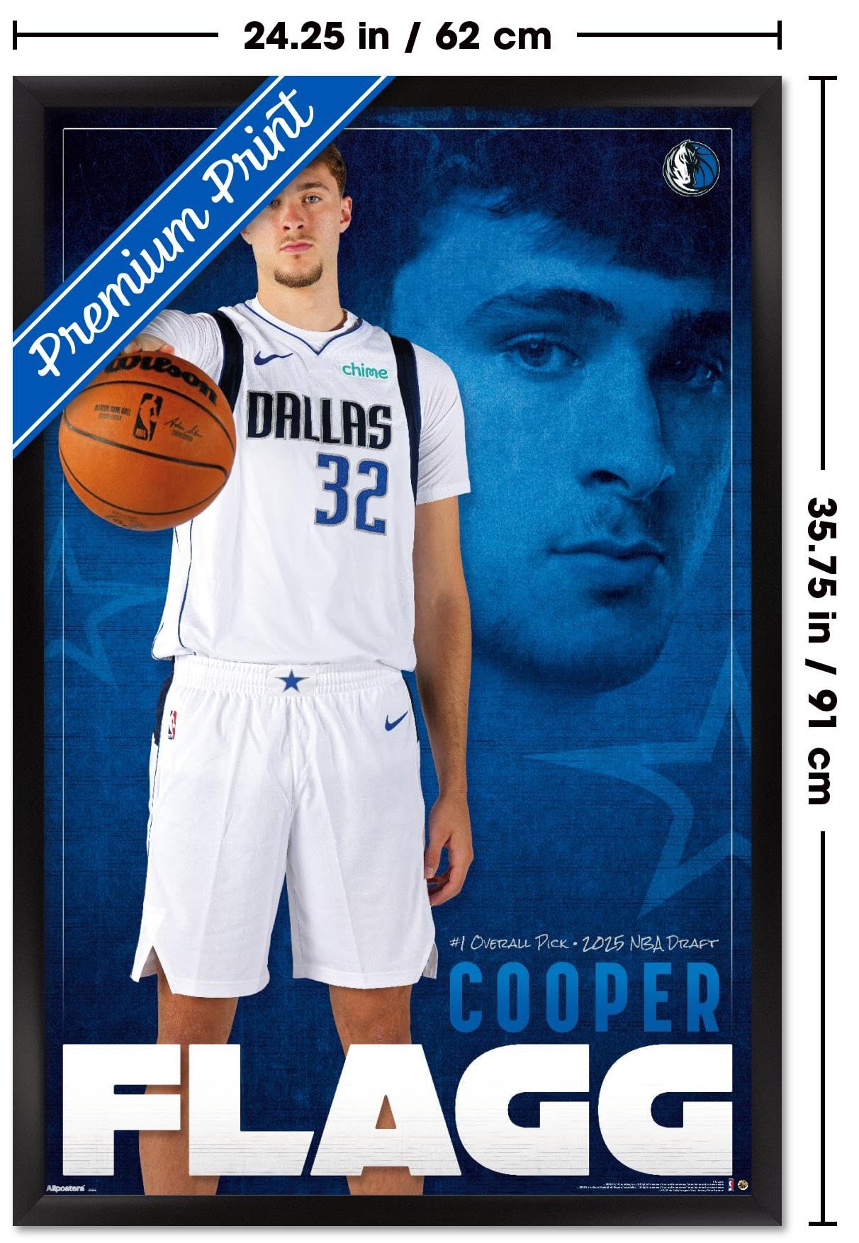 Amazon.com: NBA Dallas Mavericks - Cooper Flagg 25 Wall Poster