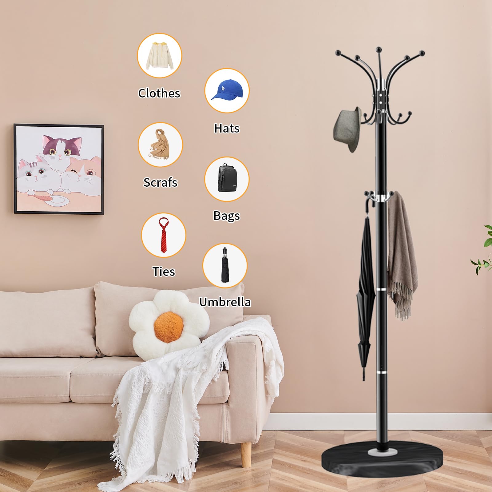 その他 Anonymous Postmodern Style Coat Rack Versatile Coat Rack | Easylife