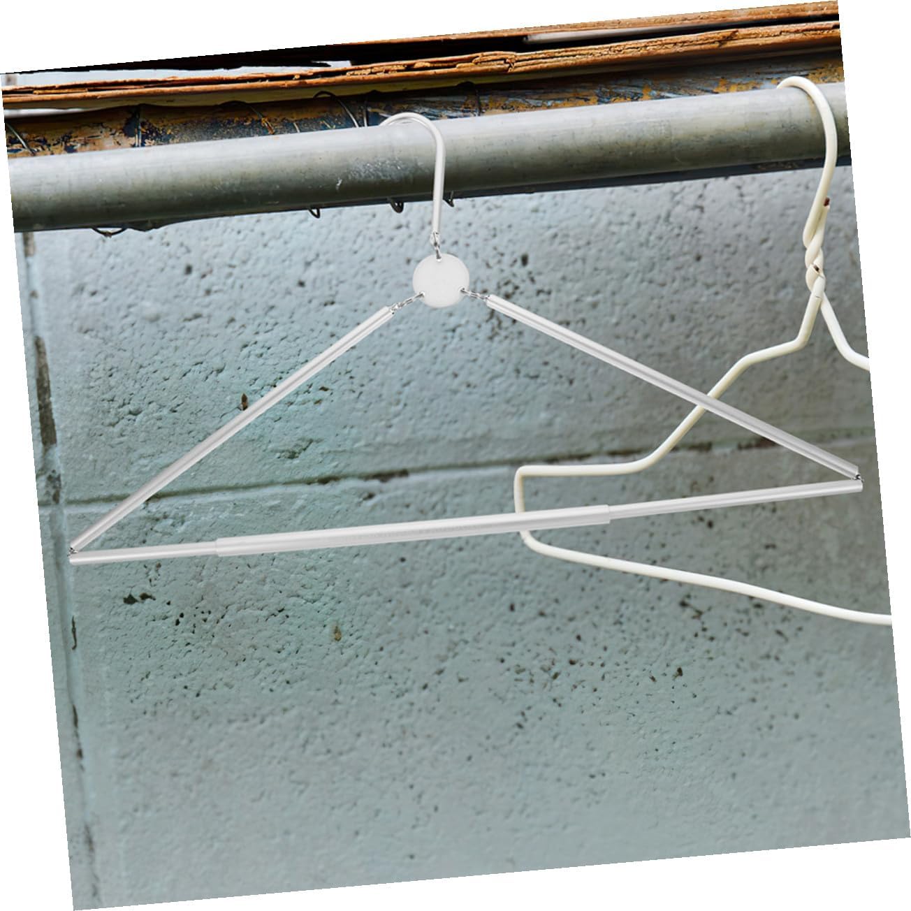 2pcs Folding Clothes Hangers Portable Space-Saving Multi Functional Travel Garment Drying Rack for Jeans Shirts Coats Easy Assembly