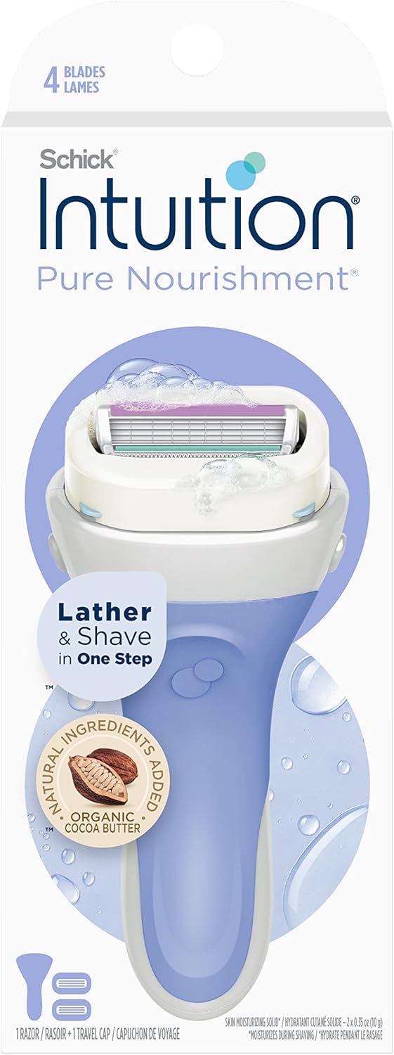 Schick Intuition Pure Nourishment Shaving Set with Organic Cocoa Butter