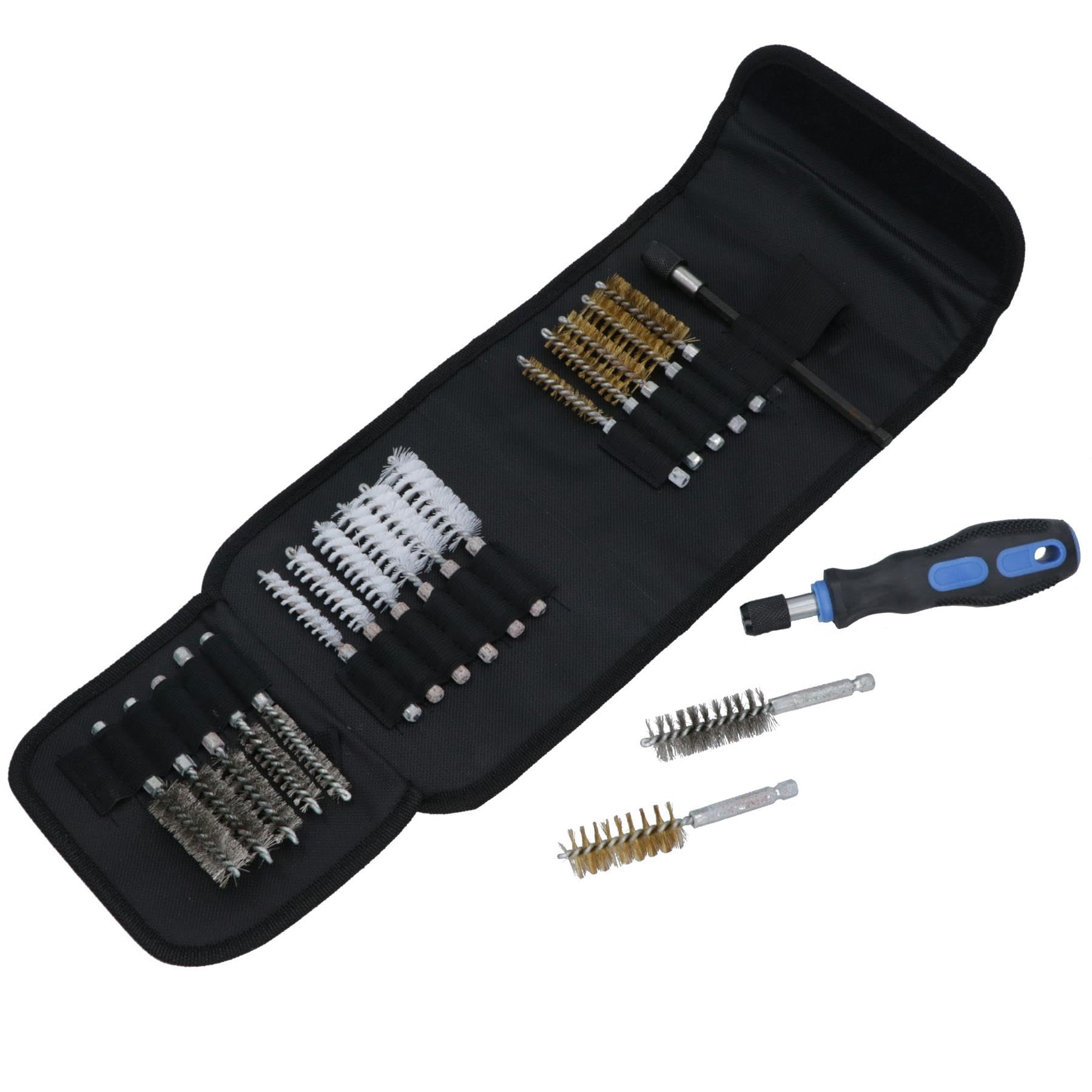 Ab Tools Detail Wire Brush Set, Mini Wire Cleaning Brushes, Pipe Cleaner 20Pc Sil239